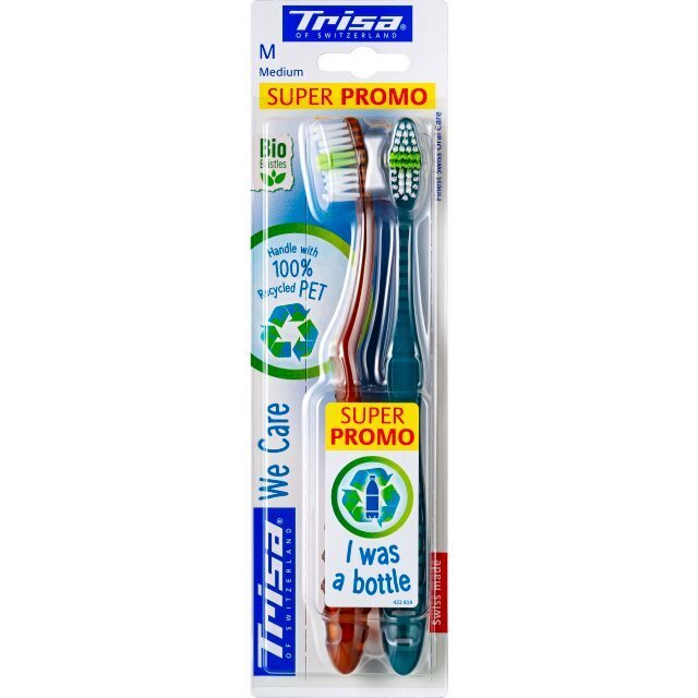 Foto Trisa We Care Zahnbürste medium DUO