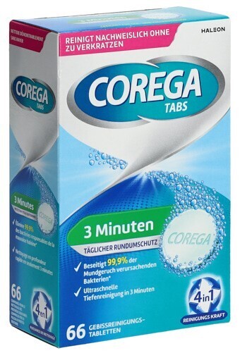 Foto Corega 3Minuten Cleanser Tabs 66 Stk