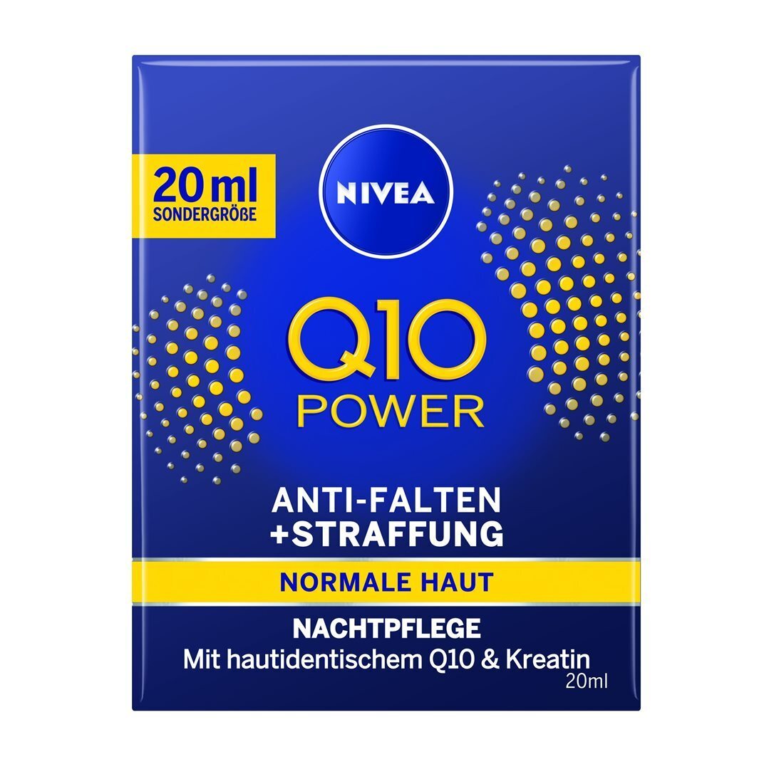 Foto NIVEA Q10 Power Nachtcreme Anti-Falten regenerierend Reisegrösse Topf 20 ml