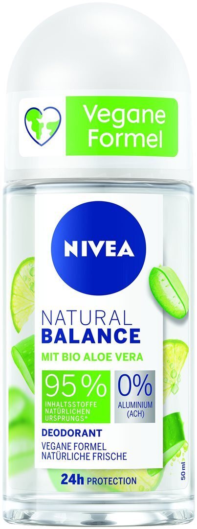 Foto NIVEA Deo Natural Balance Roll-on Bio-Aloe Vera Female 50 ml