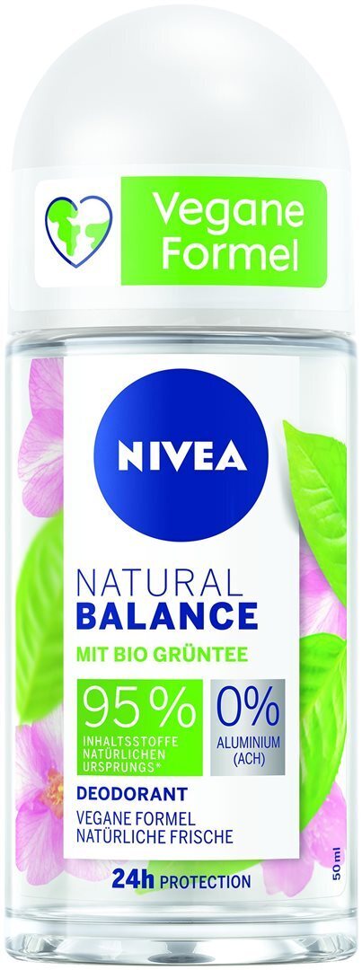 Foto NIVEA Deo Natural Balance Roll-on Bio-Grüntee Female 50 ml