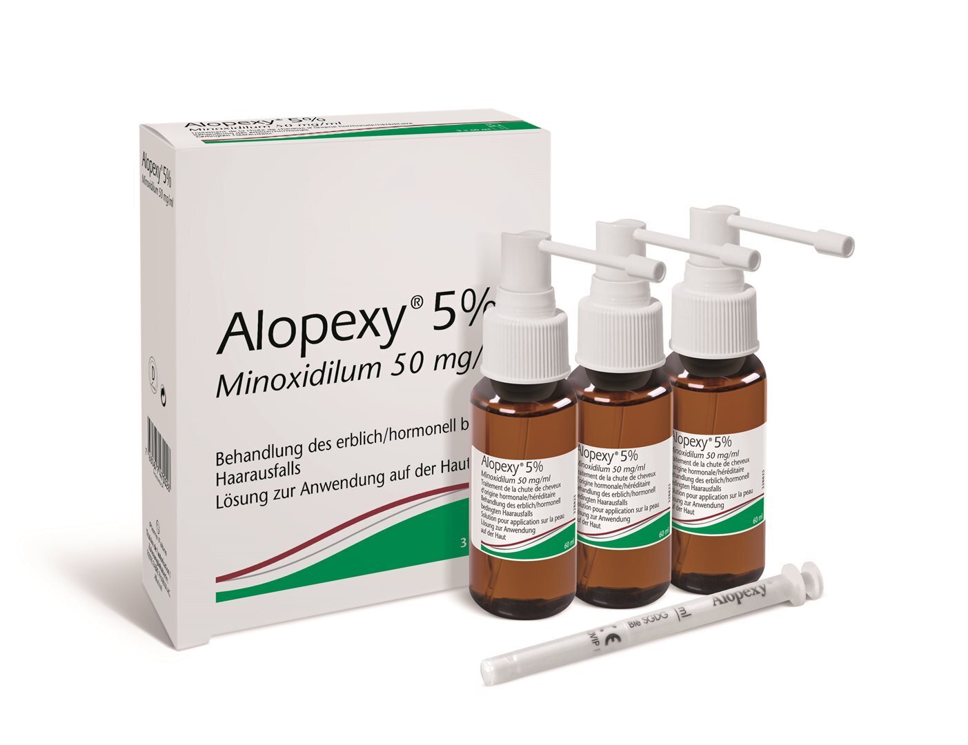 Foto Alopexy Lösung 5 % 3 Spr 60 ml