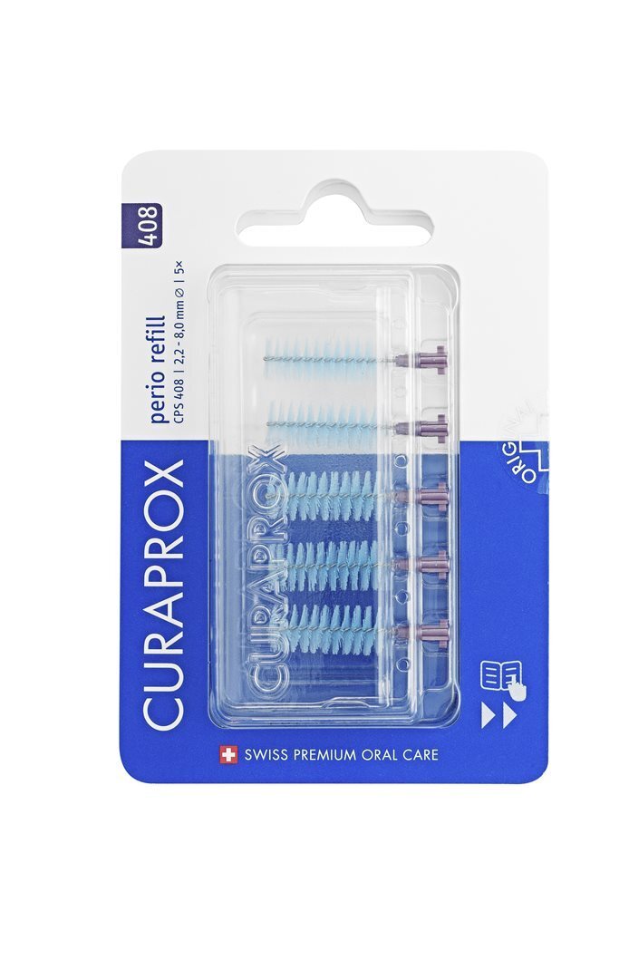 Foto Curaprox CPS 408 Perio Interdentalbürsten refill deep violet 5 Stk