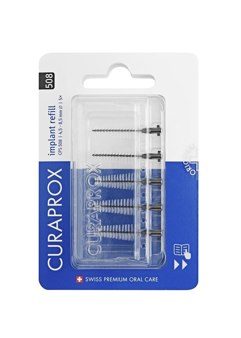 Foto Curaprox CPS 508 Implant Interdentalbürsten refill black 5 Stk
