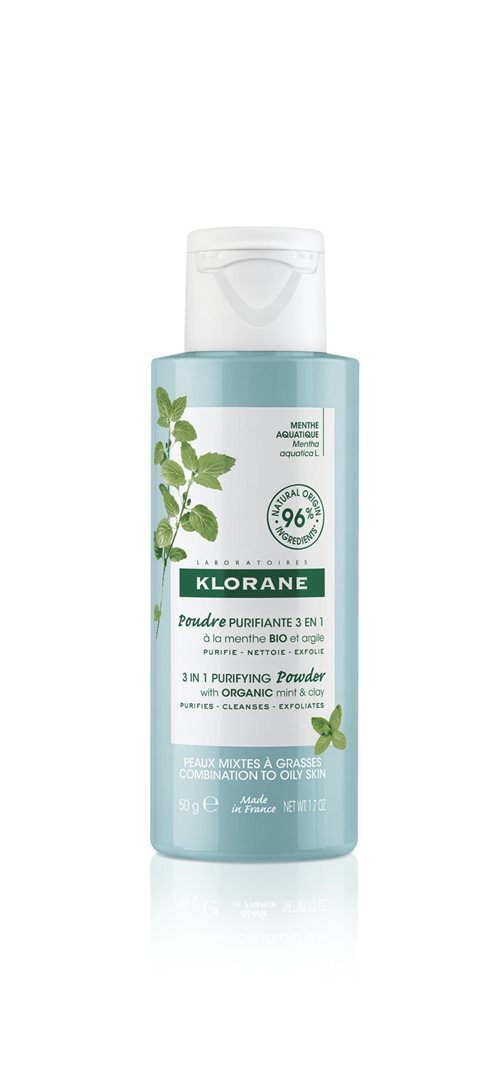 Foto Klorane 3-in-1 Reinigungspuder Wasserminze Bio 50 ml