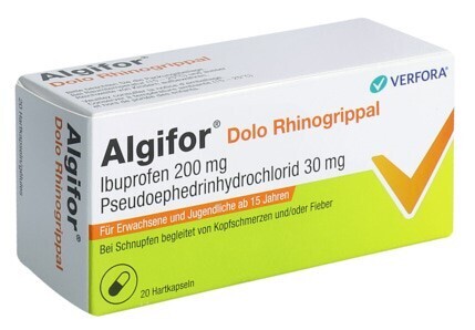 Foto Algifor Dolo Rhinogrippal Kapseln 20 Stk