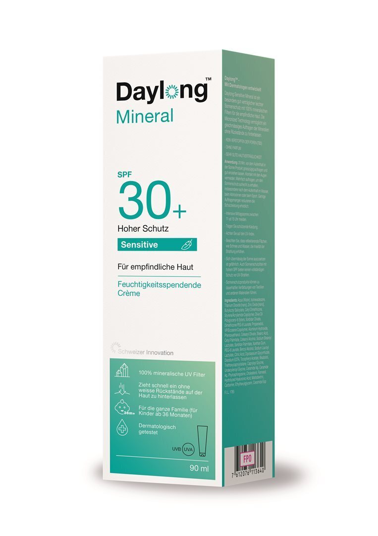 Foto Daylong Sensitive Mineral Creme SPF30 Tube 90 ml