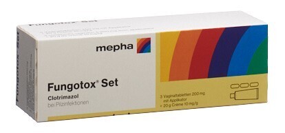 Foto Fungotox Set 3 Vaginaltabletten und 20 g Creme